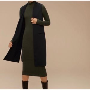 Wilfred by Aritzia black long vest